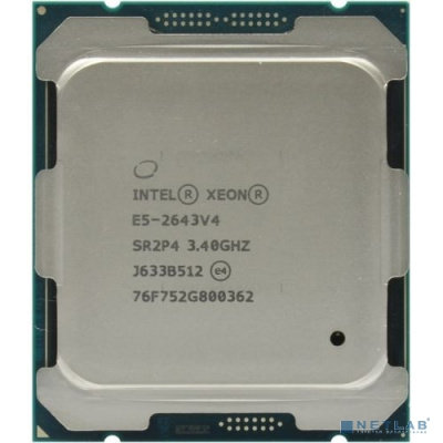 [DELL Процессоры] Процессор Dell Xeon E5-2643 v4 LGA 2011-3 25Mb 3.4Ghz (338-BJFF)