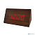 [Колонки] Perfeo LED часы-будильник "Trigonal", коричневый / красная (PF-S711T) время, температура