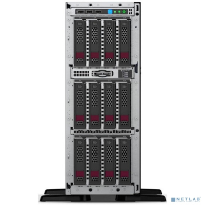 [Сервер] ProLiant ML350 Gen10 Bronze 3106 HotPlug Tower(4U)/Xeon8C 1.7GHz(11Mb)/1x16GbR1D_2666/E208i-a(ZM/RAID 0/1/10/5)/noHDD(4/12up)LFF/ DVD-RW/iLOstd/2NHPFans/4x1GbEth/1x500W(NHP) (878762-425)