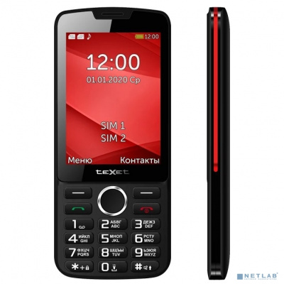 [Мобильный телефон] TEXET TM-308 мобильный телефон цвет черный-красный