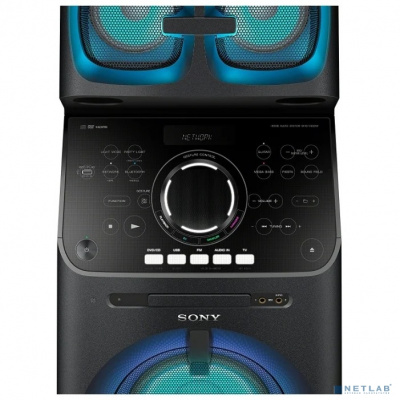 [Музыкальные центра SONY] Sony MHC-V90DW черный 2000Вт/CD/CDRW/DVD/DVDRW/FM/USB/BT