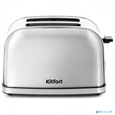 [Тостер] KITFORT КТ-2036-6 Тостер  Мощность: 800-950 Вт.Ёмкость: 2 тоста одновременно,серебристый.