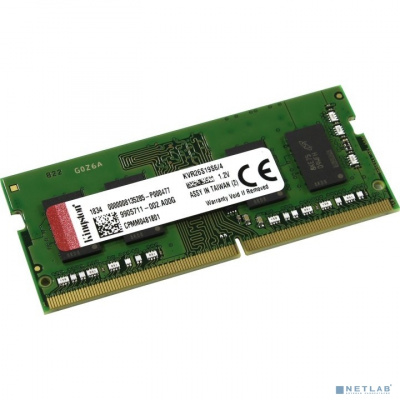 [Модуль памяти] Kingston DDR4 SODIMM 4GB KVR26S19S6/4 PC4-21300, 2666MHz, CL19