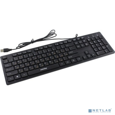 [Клавиатуры, мыши] Клавиатура мультимедийная с USB хабами Smartbuy 232 USB черная [SBK-232H-K]
