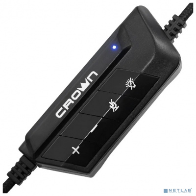 [Наушники] CROWN CMGH-2101 Black&blue (Виртуальный звук 7.1, Подключение USB, Частотныи? диапазон: 20Гц-20,000 Гц , Кабель 3.2м
