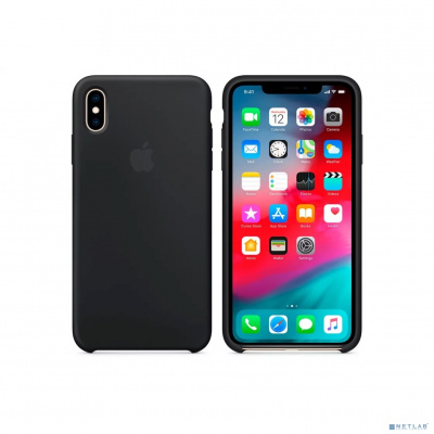 [Аксессуар] iPhone XS Max Silicone Case - Black