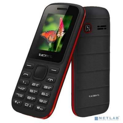[Мобильный телефон] TEXET TM-130 Мобильный телефон цвет черный-красный