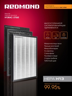 Фильтр для Умного очистителя воздуха REDMOND H13RAC-3706S
