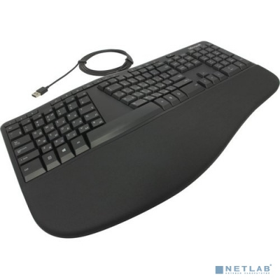 [Клавиатура] Microsoft Клавиатура ERGONOMIC черный USB Multimedia Ergo (подставка для запястий) (LXM-00011)