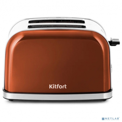 [Тостер] KITFORT КТ-2036-2 Тостер  Мощность: 800-950 Вт.Ёмкость: 2 тоста одновременно,античная бронза.