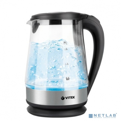 [Чайник] VITEK VT-7077(MC) Чайник  Мощность 2200 Вт 1,7 л  термостойкое стекло