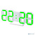 [Колонки] Perfeo LED часы-будильник "LUMINOUS", белый корпус / зелёная подсветка (PF-663)