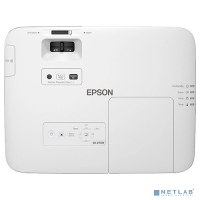 [Проектор] Epson EB-2155W [V11H818040] {LCDx3 1280x800 5000 ANSI контрастность: 15000:1 D-Subx2, HDMIx2 Wi-Fi RJ-45}