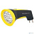 [Ultraflash Фонари] Ultraflash LED3807M  (фонарь аккум 220В, черный/желтый, 7 LED, 2 режима, SLA, пластик, коробка)