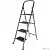 [Лестницы, стремянки] FIT РОС Лестница-стремянка стальная, 4 широкие ступени, Н=129 см, вес 6,25 кг [65383]
