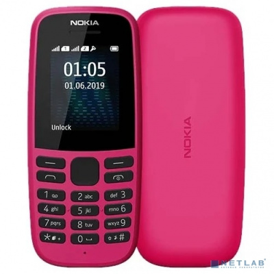 [Мобильный телефон] NOKIA 105 SS Pink [16KIGP01A13]
