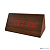 [Колонки] Perfeo LED часы-будильник "Pyramid", коричневый / красная (PF-S710T) время, температура