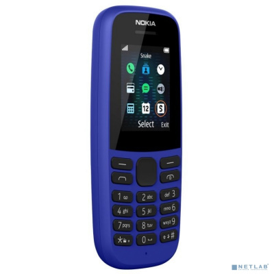[Мобильный телефон] NOKIA 105 SS Blue w/o charger [16KIGL01A19]