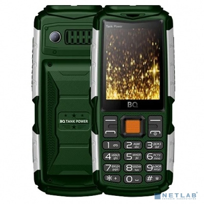 [Мобильный телефон] BQ 2430 Tank Power Green+Silver