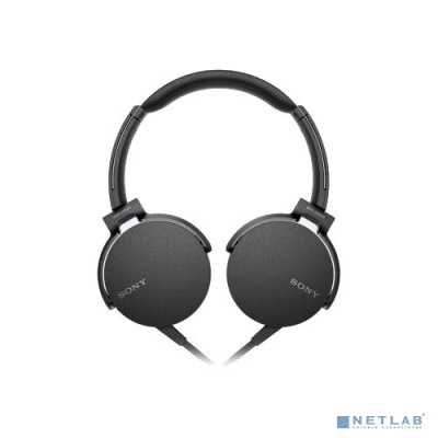 [наушники] SONY MDR-XB550AP 1.2м черный проводные (оголовье)