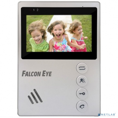 [Домофоны] Falcon Eye Vista Видеодомофон: дисплей 4,3" TFT; механические кнопки; подключение до 2-х вызывных панелей;  OSD меню; питание AC 220В (встроенный БП) или от внешнего БП DC 12В