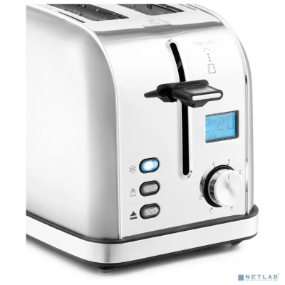 [Тостер] KITFORT КТ-2036-6 Тостер  Мощность: 800-950 Вт.Ёмкость: 2 тоста одновременно,серебристый.