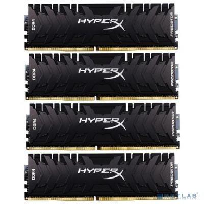 [Модуль памяти] Kingston DDR4 DIMM 64GB Kit 4x16Gb HX430C15PB3K4/64 PC4-24000, 3000MHz, CL15, HyperX Predator
