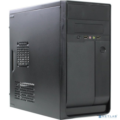 [Корпуса] Exegate EX261445RUS Корпус Minitower Exegate BA-109 Black, mATX, <AA350, 80mm>, 2*USB, Audio