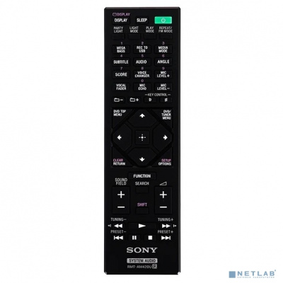 [Музыкальные центра SONY] Минисистема Hi-Fi Sony MHC-V72D черный/CD/CDRW/FM/USB/BT