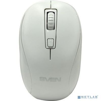 [Мышь] SVEN RX-255W белая {Беспроводная мышь, 2,4 GHz, 3+1кл. 800-1600DPI, цвет. картон}