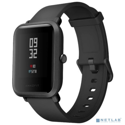[Умные часы] Xiaomi Amazfit Bip Black (Android 4.4, iOS 8 шагомер, пульсометр, компас, GPS,SMS, emai) Фитнес-часы