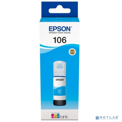 [Расходные материалы] EPSON C13T00R240  Контейнер с голубыми чернилами для L7160/7180, 70 мл.(cons ink)