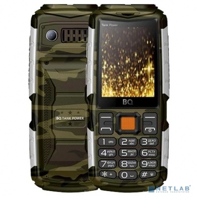[Мобильный телефон] BQ 2430 Tank Power Camouflage+Silver