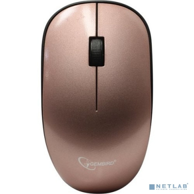 [Мышь] Gembird MUSW-111-RG {Мышь беспроводная, розовое золото, 2кн.+колесо-кнопка, 1200DPI, 2.4ГГц}
