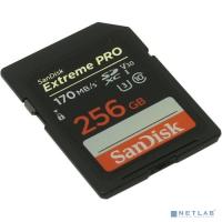 [Карта памяти ] Флеш-накопитель Sandisk Карта памяти Sandisk  Extreme Pro SDXC Card 256GB - 170MB/s V30 UHS-I U3