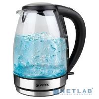 [Чайник] VITEK VT-7046(BK) Чайник, 2200 Вт.Корпус из термостойкого стекла.Объем1,7 л