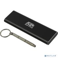 [Контейнер для HDD] AgeStar 31UBNV1C (GRAY) USB 3.1 Type-C  Внешний корпус M.2 NVME (M-key)  AgeStar 31UBNV1C (GRAY), алюминий, черный [17310]