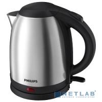 [Чайник] PHILIPS HD9306/02 Чайник, 1.5л. 1800Вт серебристый/черный (нержавеющая сталь)