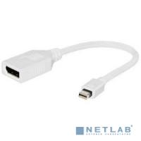 [Переходник] Gembird Переходник miniDisplayPort - DisplayPort,  20M/20F, длина 16см, белый (A-mDPM-DPF-001-W)