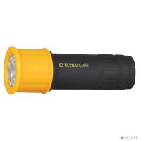 [Ultraflash Фонари] Ultraflash LED15001-B (фонарь 3XR03 светофор,  желтый с черным, 9 LED, пластик, блистер)
