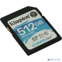 [Карта памяти ] SecureDigital 512Gb Kingston SDG/512GB {SDXC Class 10 UHS-I U3 Canvas Go!}