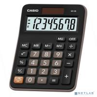 [Калькулятор] Калькулятор настольный Casio MX-8B черный/коричневый {Калькулятор 8-разрядный} [1033133]