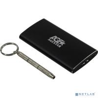 [Контейнер для HDD] AgeStar 3UBMS2 (BLACK) USB 3.0 Внешний корпус mSATA, алюминий, черный
