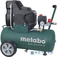 [Компрессоры] Metabo 250-24 W OF Компрессор [601532000] { безмасл.1.5кВт,24л, вес 24кг }