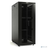 [Монтажный шкаф] Hyperline TTB-4282-DD-RAL9004 Шкаф напольный 19-дюймовый, 42U, 2055x 800х 1200 мм (ВхШхГ), передняя и задняя распашные перфорированные двери (75%), ручка с замком, крыша нового типа, цвет черный