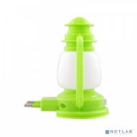 [Светильники-ночники] СТАРТ (4680024812528) Компактный декоративный светильник-ночник от электросети. NL 1LED лампа зеленая