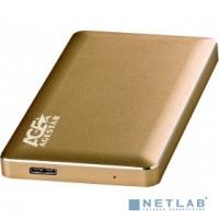 [Контейнер для HDD] AgeStar 3UB2A16 (GOLD) USB 3.0 Внешний корпус 2.5" SATA, алюминий, золотой, безвинтовая конструкция