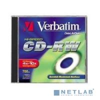 [Диск] Verbatim  Диск CD-RW  700Mb 10x Cake Box DataLife+ (10шт) (43480)