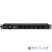 [Сетевой фильтр] 5bites PDU619A-06 Блок розеток  6S / AL / SWITCH / 1U / 19" / 2M*3G*1.5MM2 / VDE