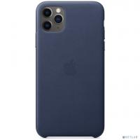 [Аксессуар] MX0G2ZM/A Apple iPhone 11 Pro Max Leather Case - Midnight Blue